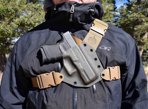 This Kenai brand Glock 20 kydex holster offers a high amount of adjustability and a decent amount of retention. . Kenai chest holster